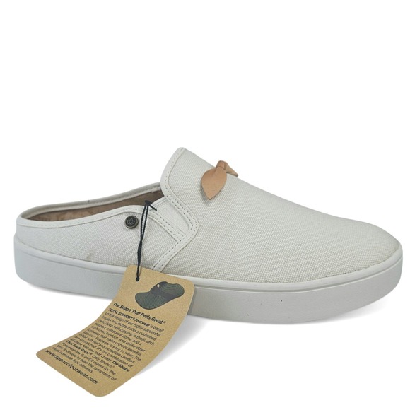 Spenco Slide Women 8.5 Canvas Comfort Shoe Slip On Mule Arch Support Cushioned - Picture 8 of 16